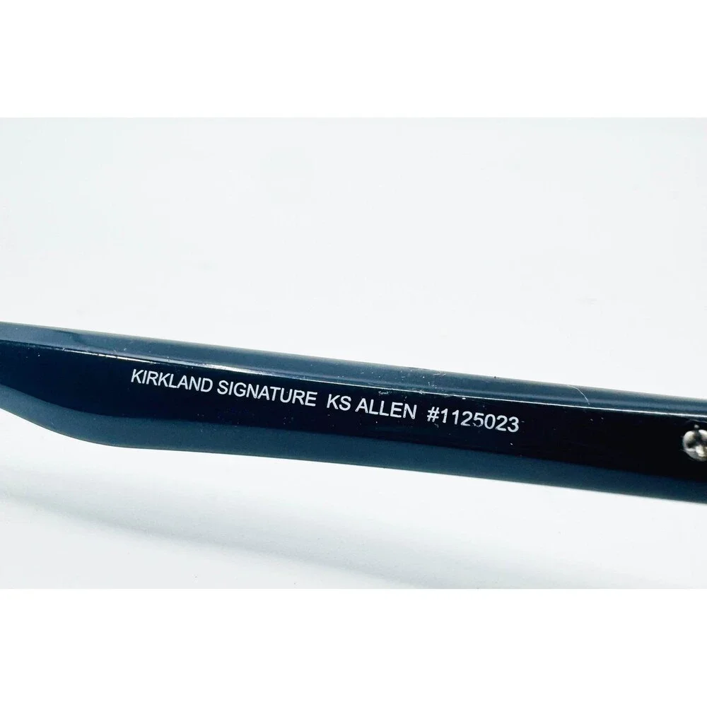 Kirkland Signature KS Allen Eyeglasses Mens Black Rectangle Frames 52-17-140
